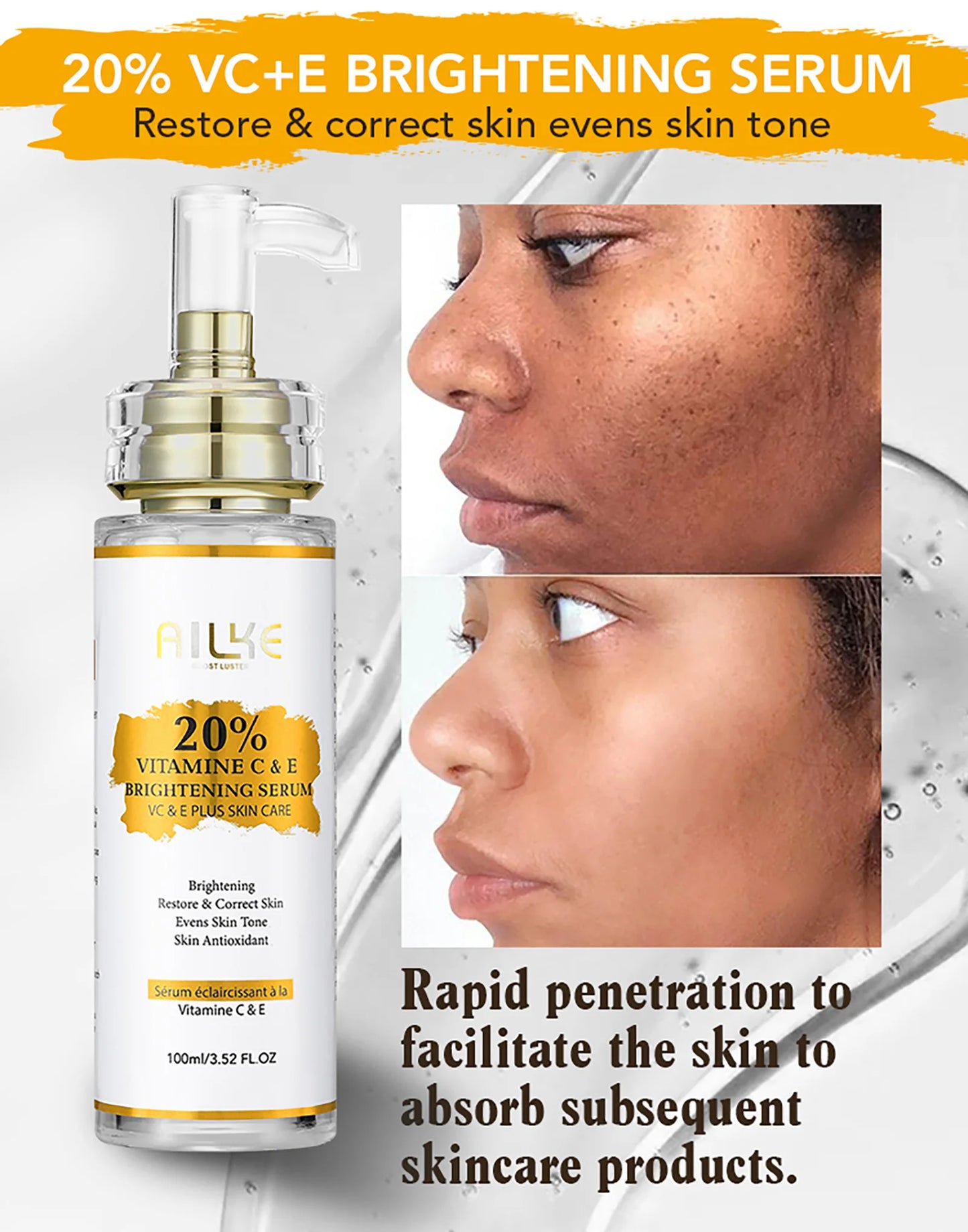 AILKE Vitamin C Brightening Skincare Set