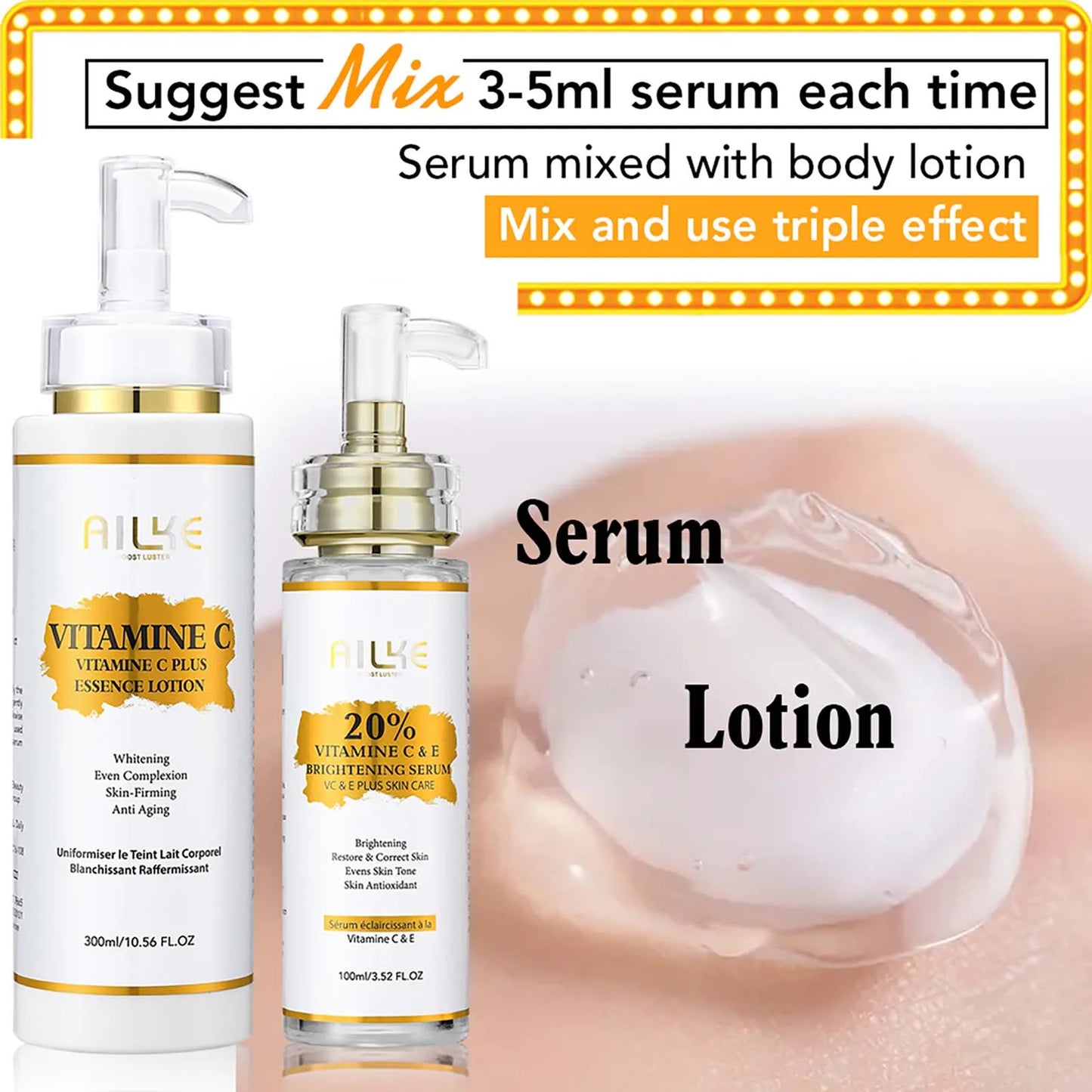 AILKE Vitamin C Brightening Skincare Set