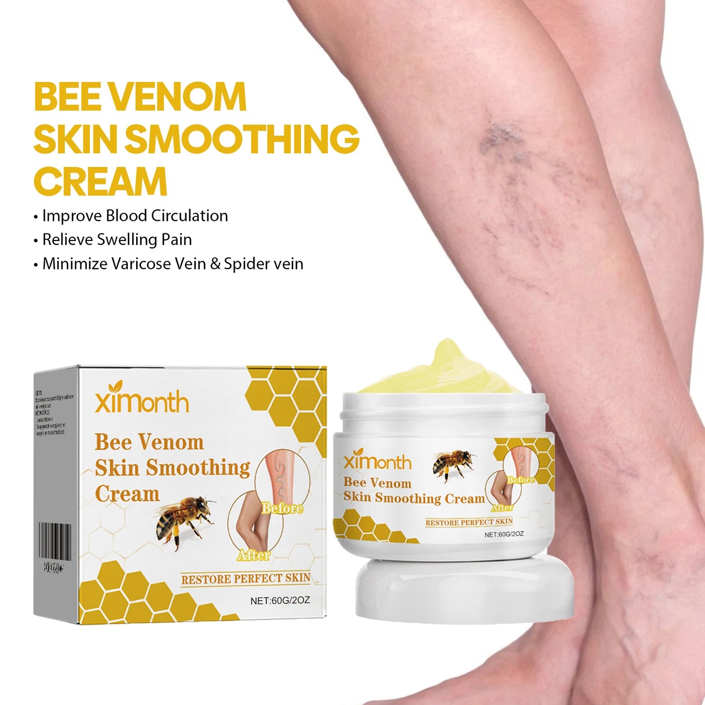 Ximonth Bee Venom Vein Repair Cream 60g