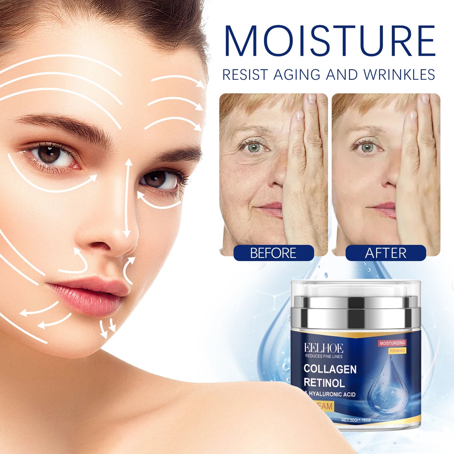 EELHOE Collagen Moisturizing Face Cream 50g