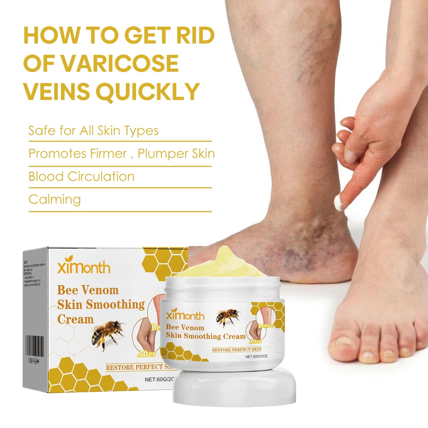 Ximonth Bee Venom Vein Repair Cream 60g
