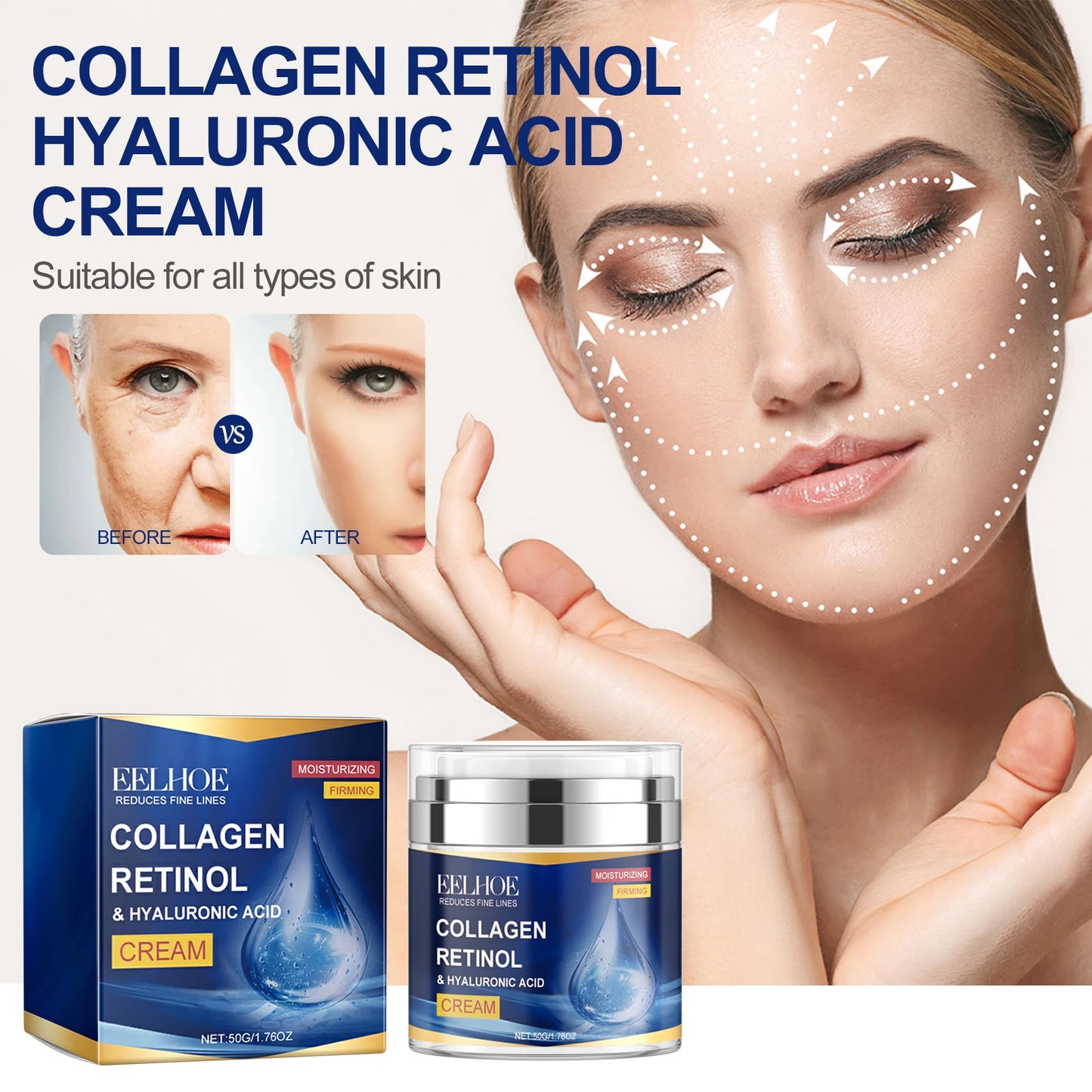 EELHOE Collagen Moisturizing Face Cream 50g