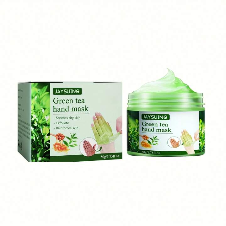 Jaysuing Green Tea Hand Mask – Moisturizing & Anti-Wrinkle (50g)