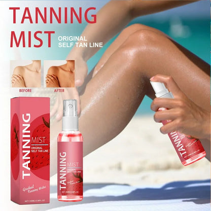 Natural Sunless Tanning Spray – Face & Body, Quick-Dry, 100ml