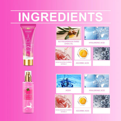 Jaysuing Temptation Body Care Gift Set Fragrant, Nourishing and Travel-Friendly