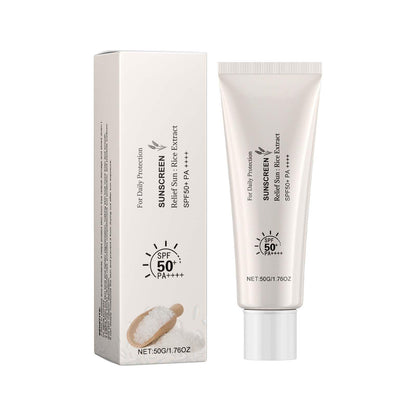 OUHOE Relief Sun Rice SPF50+ High Protection, Hydrating and Lightweight, 50g
