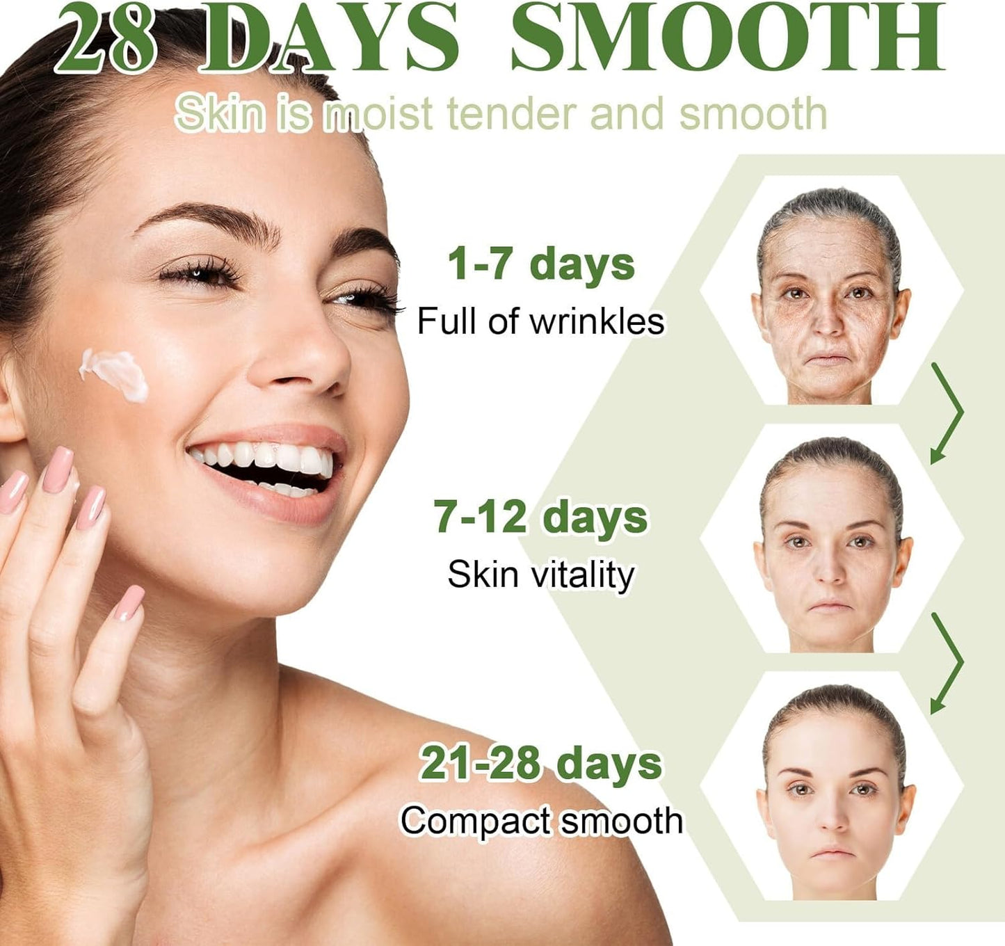 Hoygi Hyaluronic Acid Firming Face Cream Hydrating and Anti-Aging Moisturizer, 50ml
