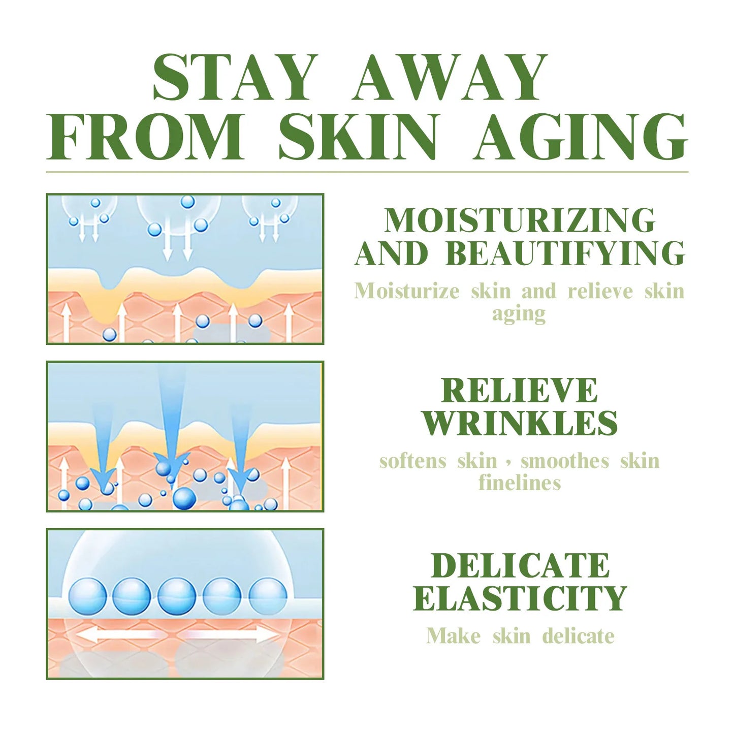 Hoygi Hyaluronic Acid Firming Face Cream Hydrating and Anti-Aging Moisturizer, 50ml