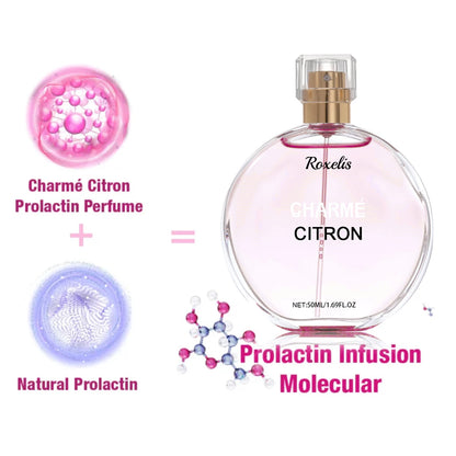 ROXELIS Charmé Prolactin Perfume Long-Lasting Citrus Floral, Unisex 30ml
