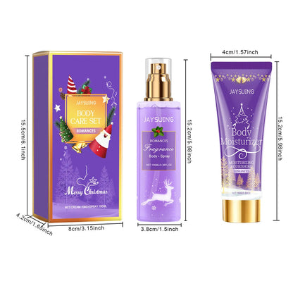 Jaysuing Body Spray & Moisturizer Set and Refreshing Daily Hydration, Fragrance