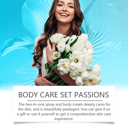 Jaysuing Body Spray and Moisturizer Set Lightweight Daily Hydration and Long-Lasting Fragrance