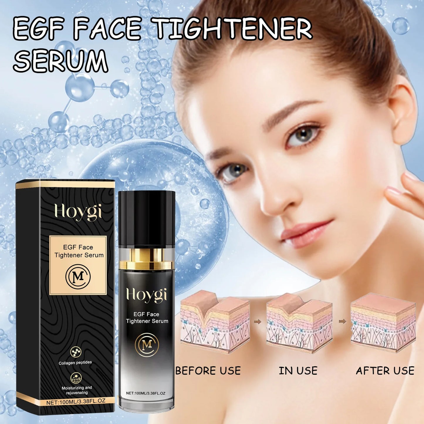 EGF Brightening Face Serum – Dark Spot Fading, Hydrating & Anti-Aging