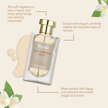 ROXELIS Charming Floral Perfume Captivating Long-Lasting Fragrance, 50ml