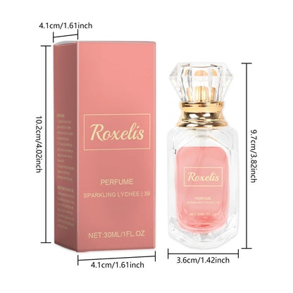 ROXELIS Sparkling Lychee Perfume Fresh Floral Fragrance for Modern Men, 30ml
