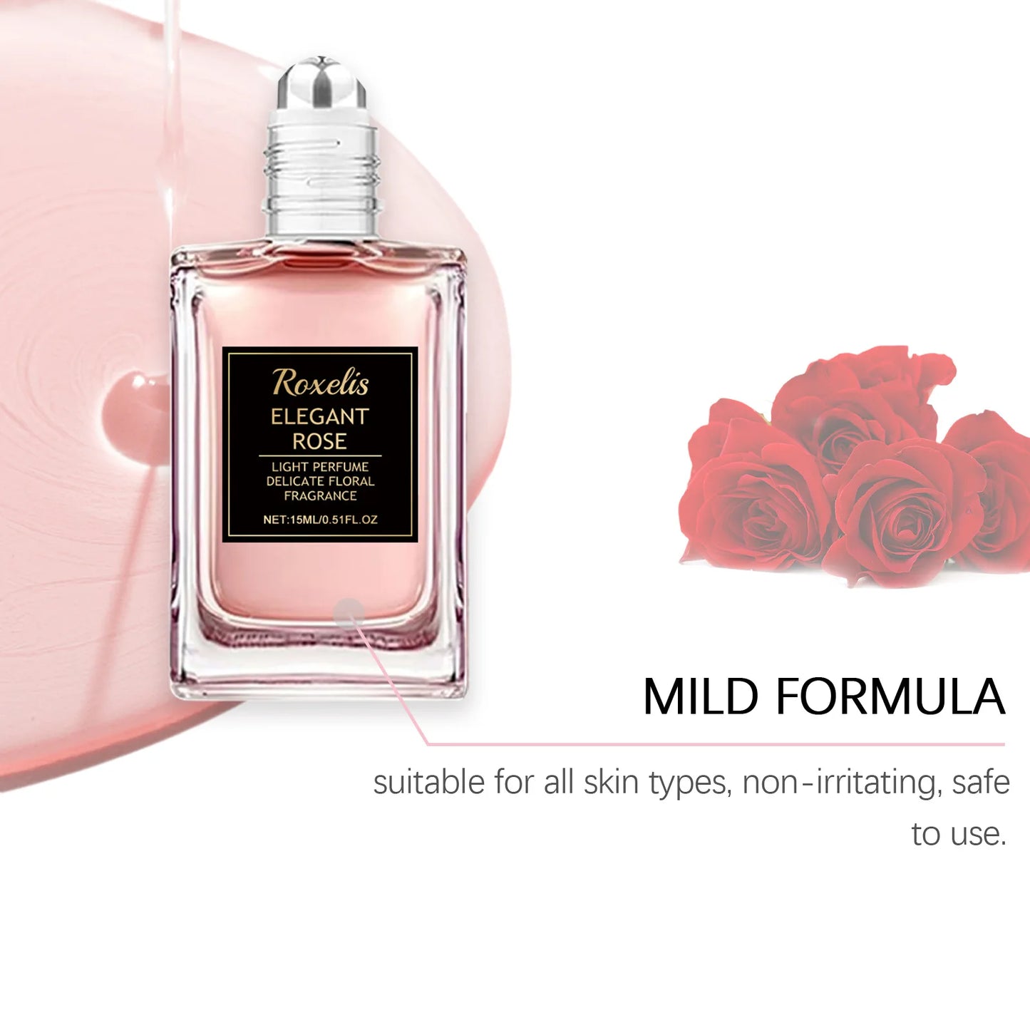 ROXELIS Rose Perfume Roller Ball  (15ml)