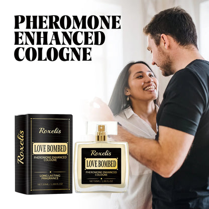 ROXELIS Men's Love Bombed Cologne Pheromone Infused, Bold & Long-Lasting, 50ml