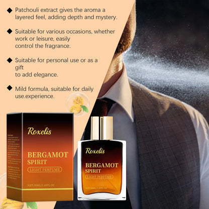 ROXELIS Bergamot Spirit Light Eau de Parfum Fresh, Elegant & Long-Lasting, 50ml