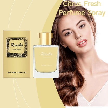 ROXELIS Citrus Fresh Body Mist Long-Lasting Floral & Citrus Fragrance for Women, 50ml