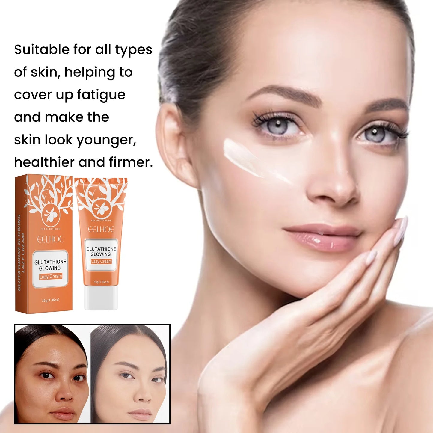 Multi-Action Brightening Face Lazy Cream Moisturizing, Nourishing & Flawless Coverage