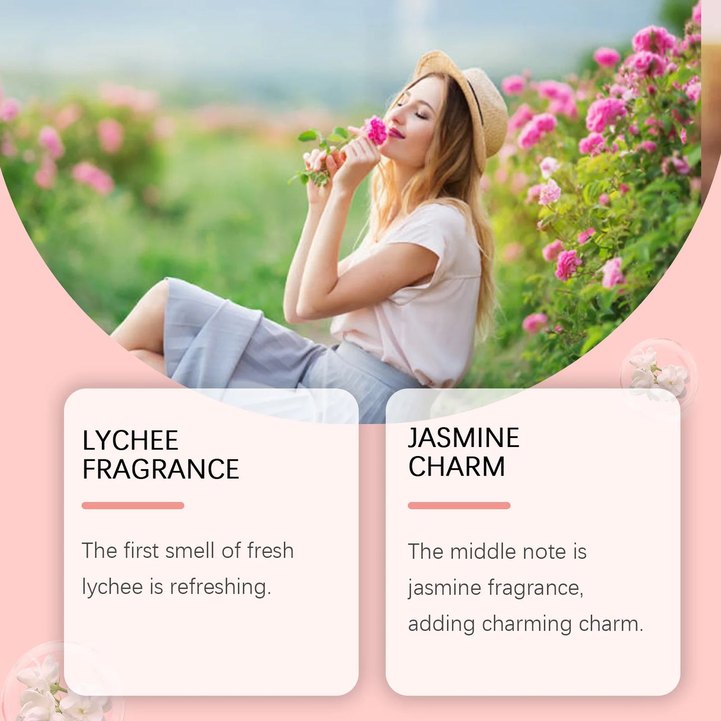 ROXELIS Sparkling Lychee Perfume Fresh Floral Fragrance for Modern Men, 30ml