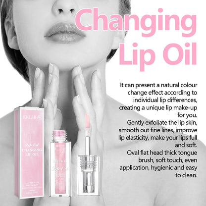 EELHOE Color Changing Lip Oil 6.5g Hydrating, Flawless Color Transformation