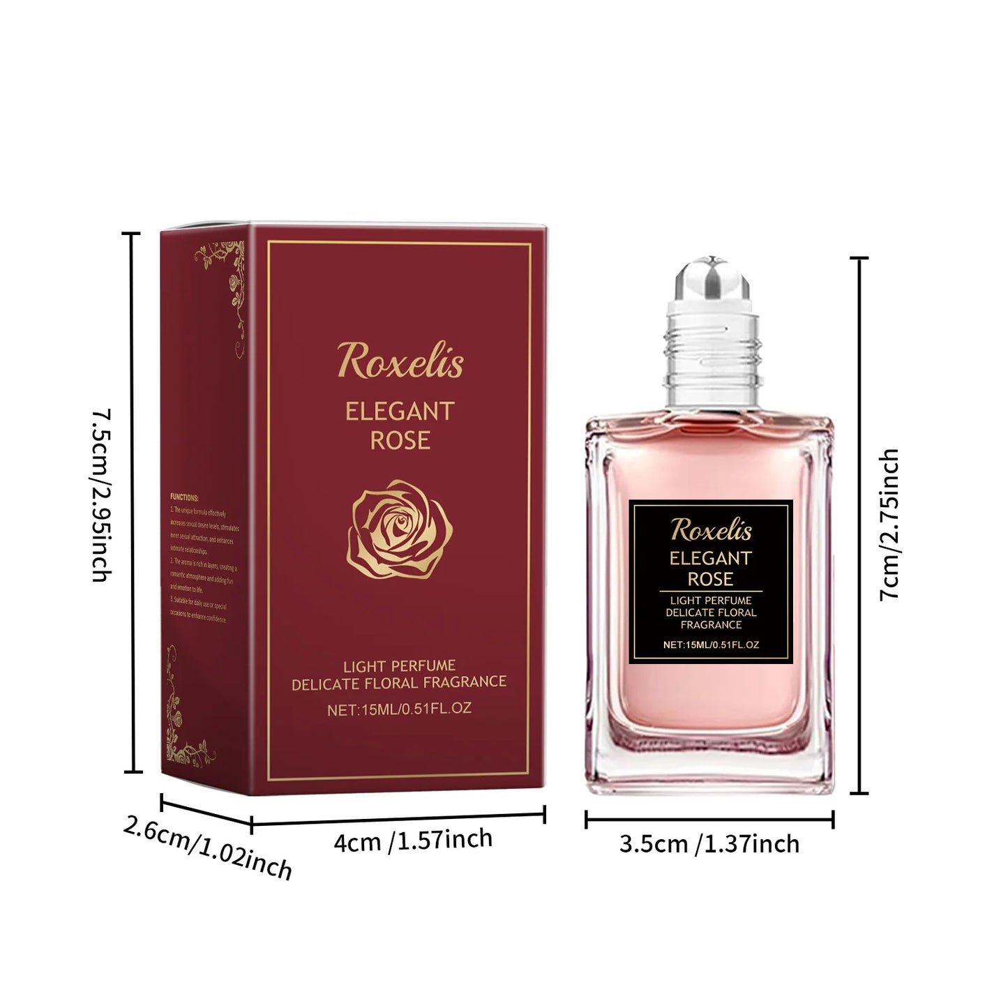 ROXELIS Rose Perfume Roller Ball  (15ml)