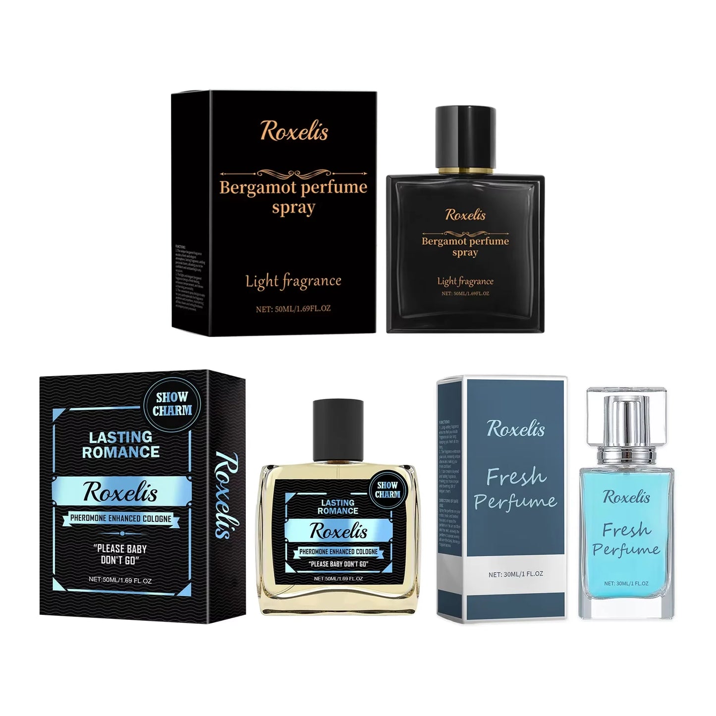 ROXELIS Pheromone Cologne for Men Bold, Long-Lasting & Confidence-Boosting, 50ml