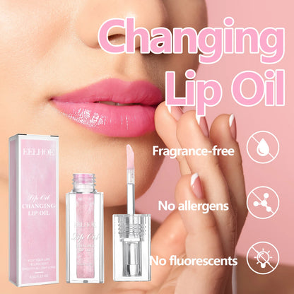 EELHOE Color Changing Lip Oil 6.5g Hydrating, Flawless Color Transformation