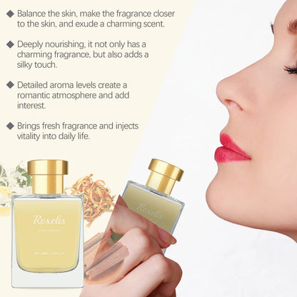 ROXELIS Citrus Fresh Body Mist Long-Lasting Floral & Citrus Fragrance for Women, 50ml