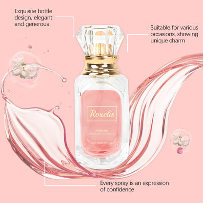 ROXELIS Sparkling Lychee Perfume Fresh Floral Fragrance for Modern Men, 30ml