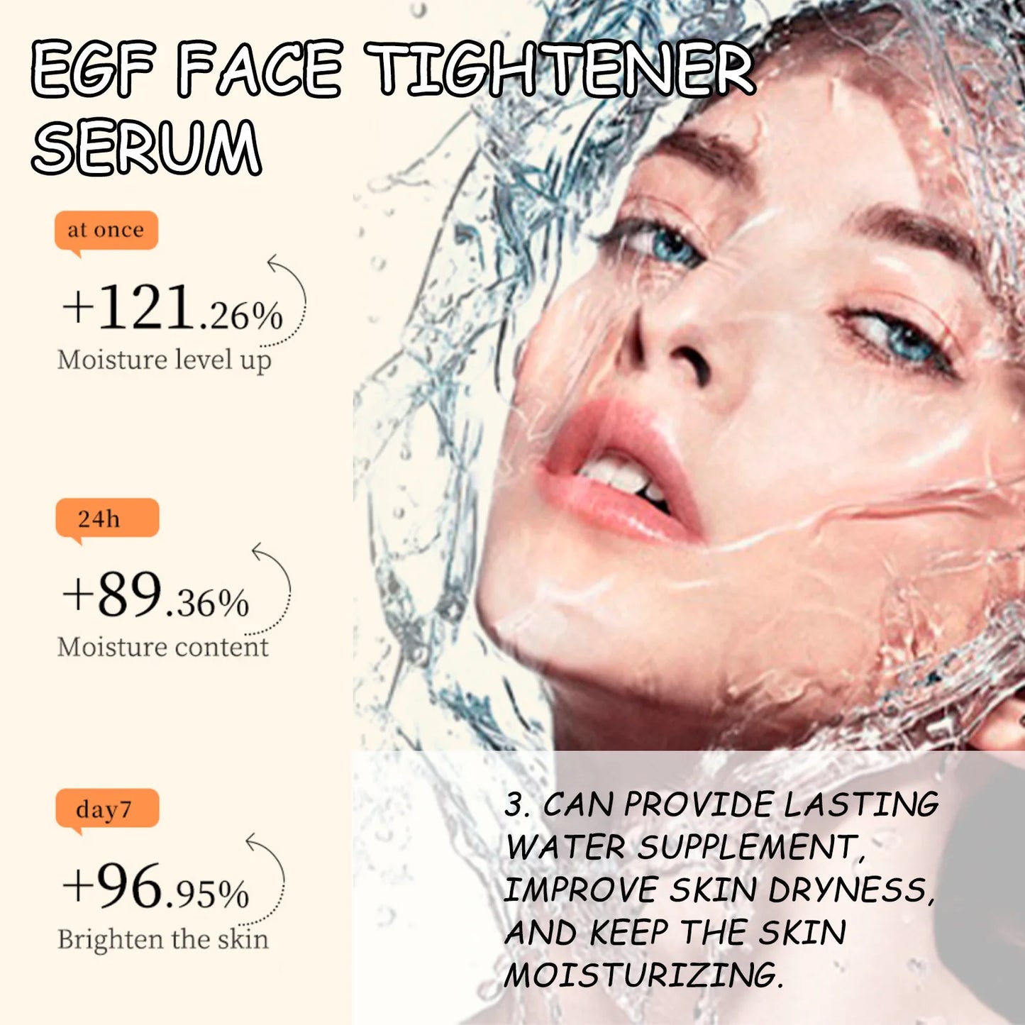 EGF Brightening Face Serum – Dark Spot Fading, Hydrating & Anti-Aging