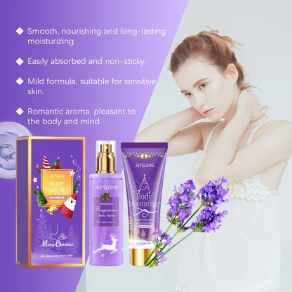 Jaysuing Body Spray & Moisturizer Set and Refreshing Daily Hydration, Fragrance
