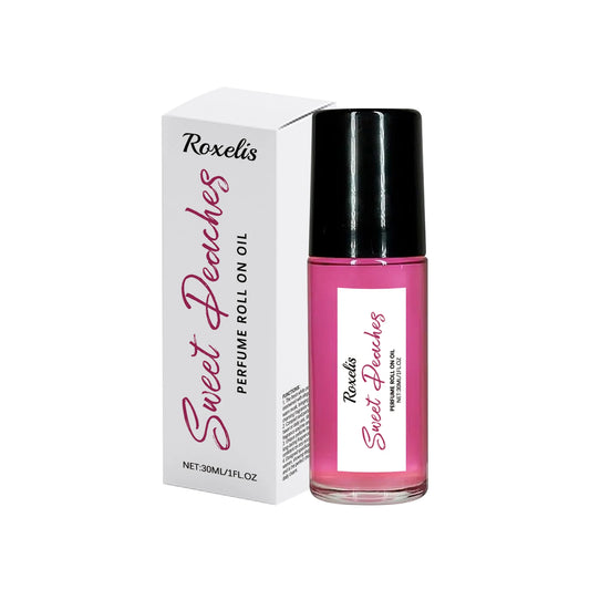 ROXELIS Pheromone Roller Perfume Sweet Peach Fragrance with Freshness, 30ml