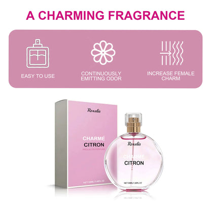ROXELIS Charmé Prolactin Perfume Long-Lasting Citrus Floral, Unisex 30ml