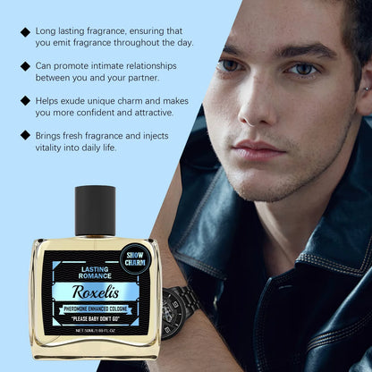 ROXELIS Pheromone Cologne for Men Bold, Long-Lasting & Confidence-Boosting, 50ml