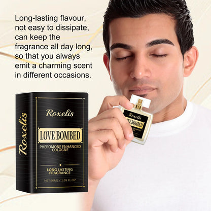ROXELIS Men's Love Bombed Cologne Pheromone Infused, Bold & Long-Lasting, 50ml