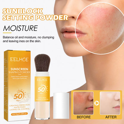 SPF50 Matte Setting Powder – Waterproof, Pore-Blurring, Travel Size (8g)