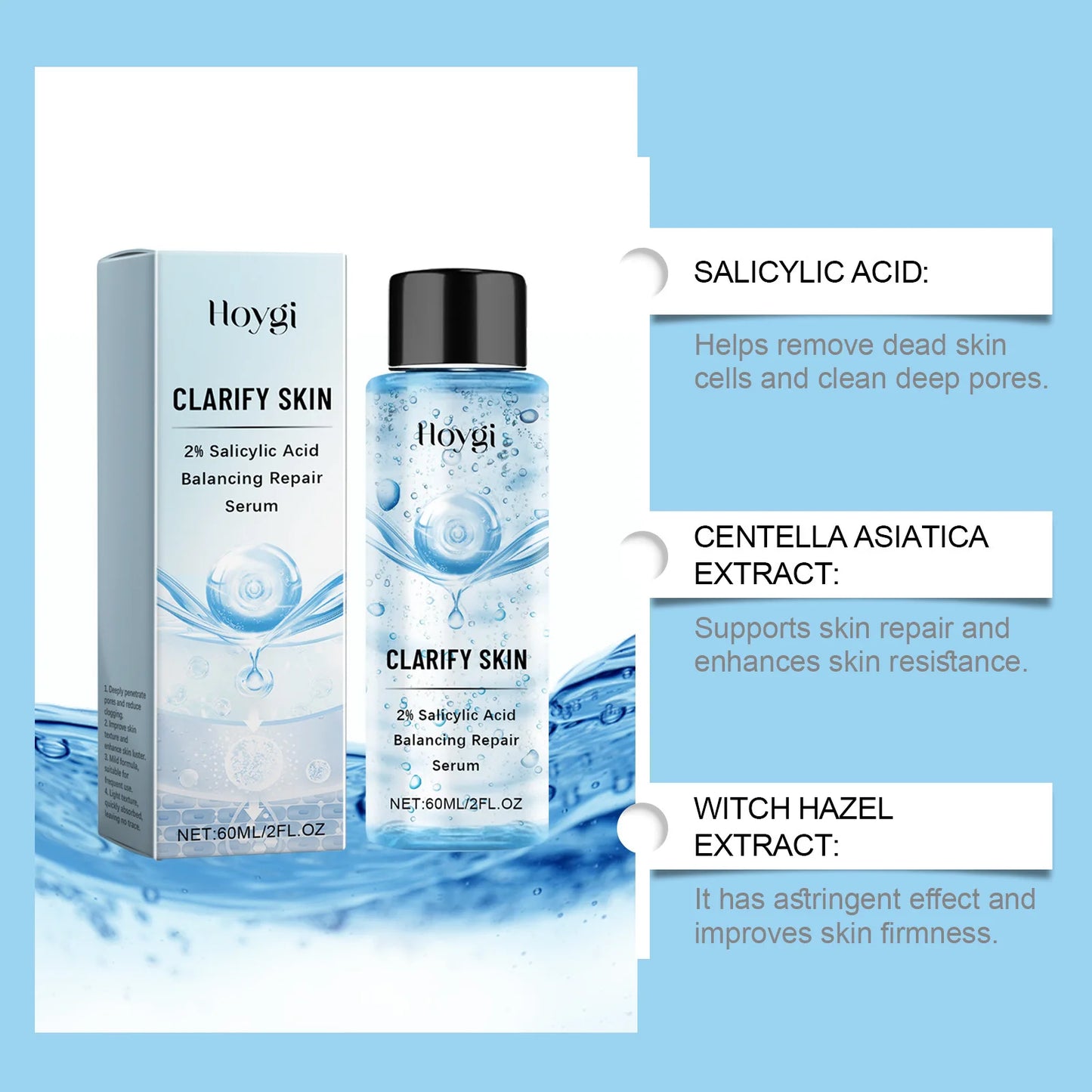 Anti-Aging & Pore-Minimizing Salicylic Acid Liquid – Oil Control & Hydrating, 60ml