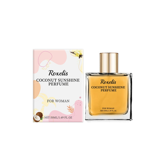 ROXELIS Coconut Sunshine Perfume Mist Tropical Summer Fragrance for Women, 50ml