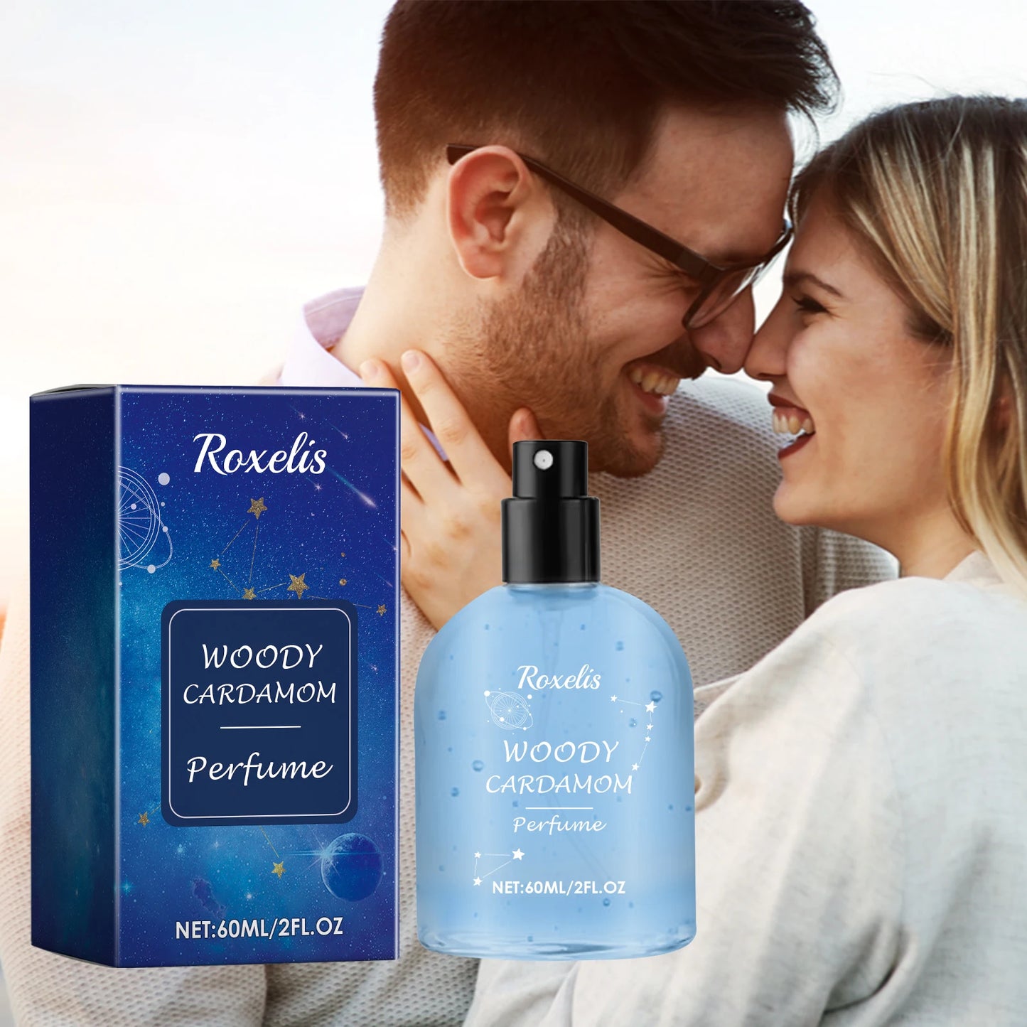 ROXELIS Woody and Cardamom Unisex Perfume Long-Lasting Fragrance  60ml