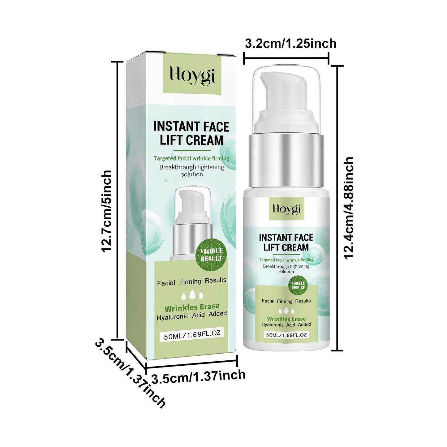 Hoygi Hyaluronic Acid Firming Face Cream Hydrating and Anti-Aging Moisturizer, 50ml