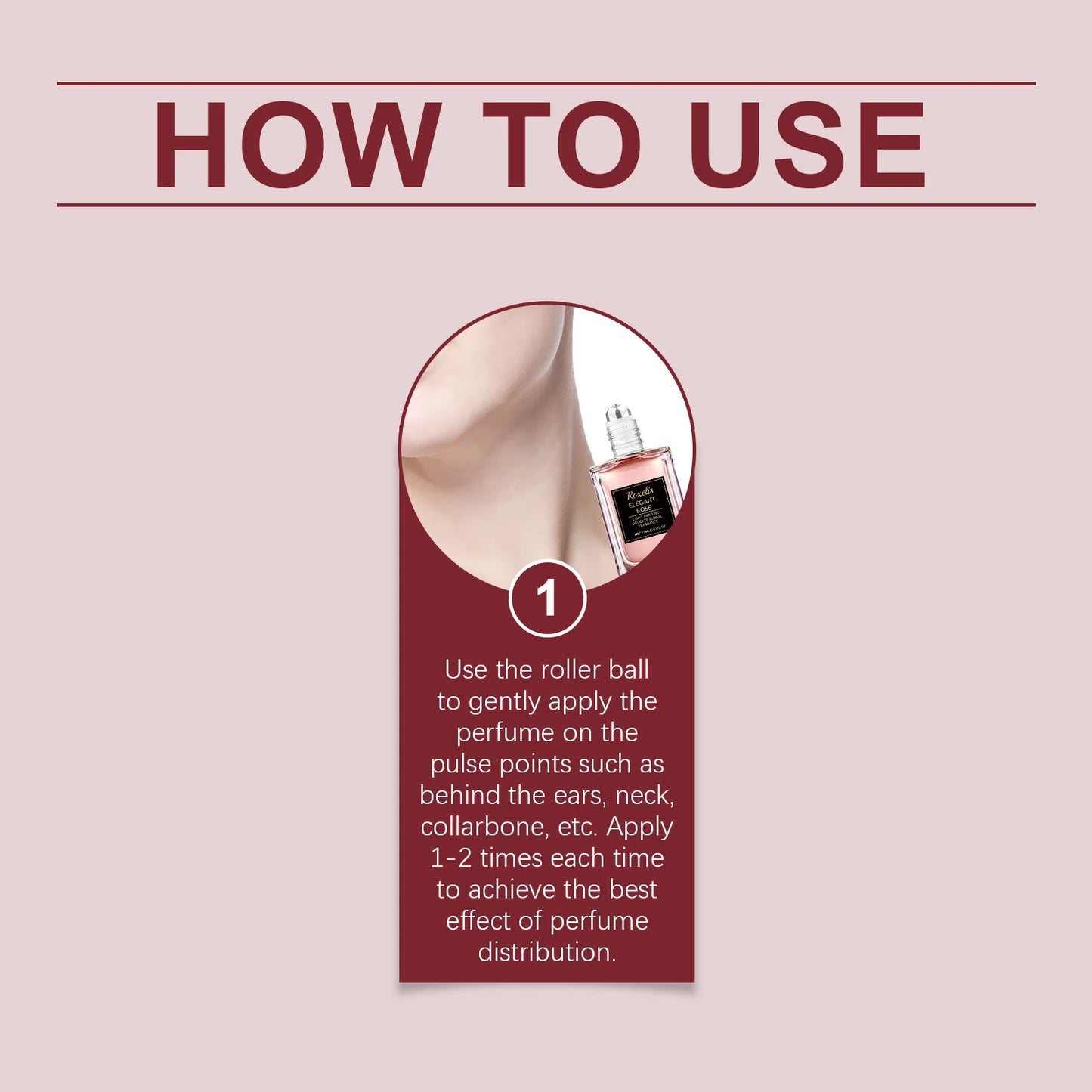 ROXELIS Rose Perfume Roller Ball  (15ml)