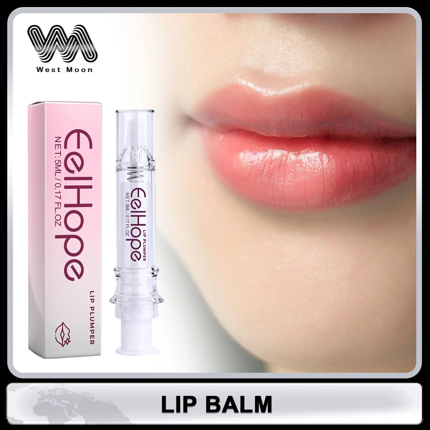 EelHope Lip Plumper Gloss Instant Volume, Hydration & Nourishing Shine