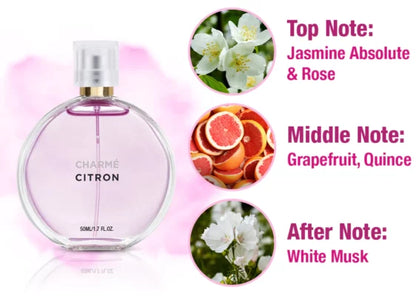 ROXELIS Charmé Prolactin Perfume Long-Lasting Citrus Floral, Unisex 30ml