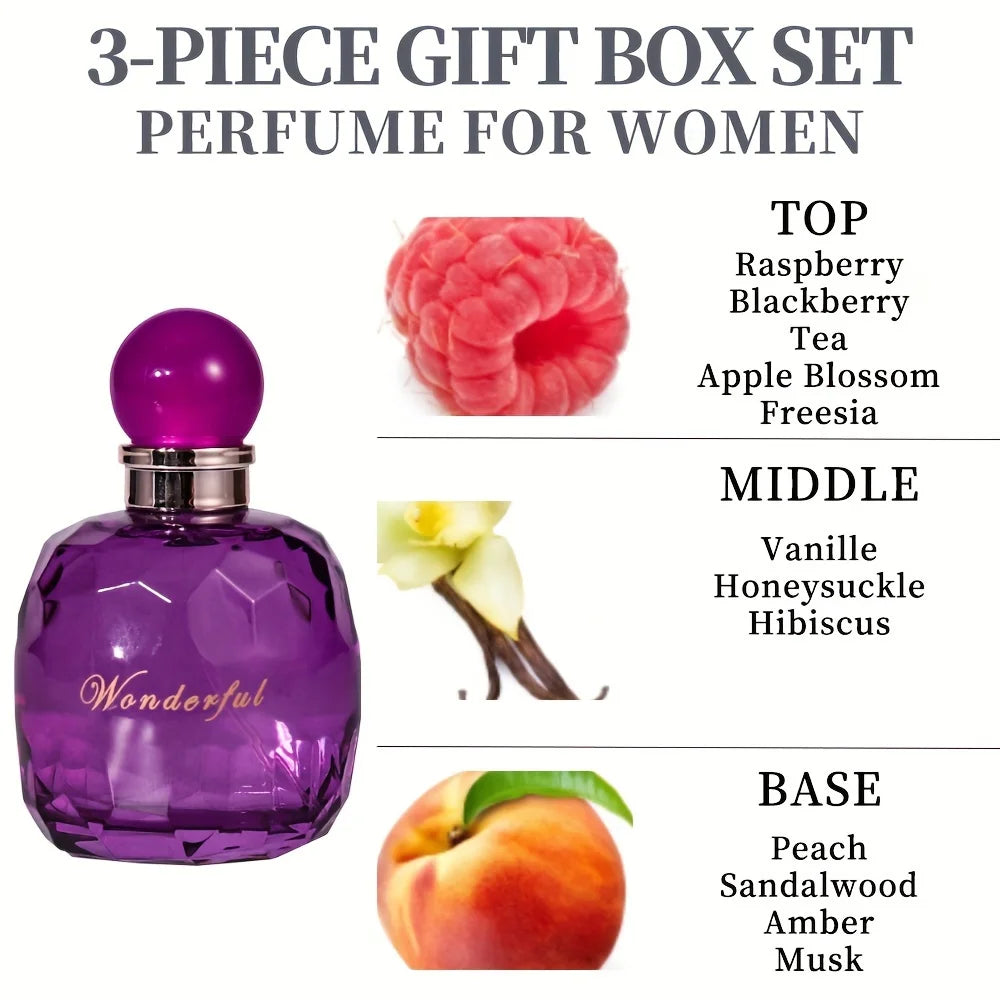 Women’s Fragrance Bath and Body Gift Set Elegant, Hydrating and Long-Lasting