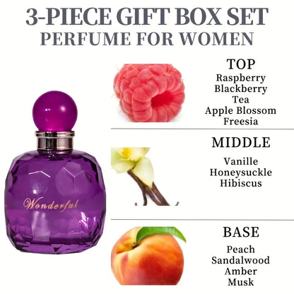 Women’s Fragrance Bath and Body Gift Set Elegant, Hydrating and Long-Lasting