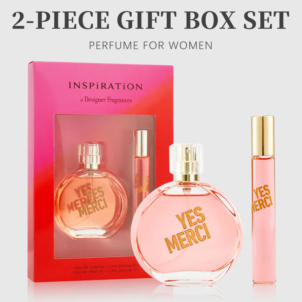 YES MERCI Eau de Parfum Gift Set Elegant, Long-Lasting and Travel-Friendly