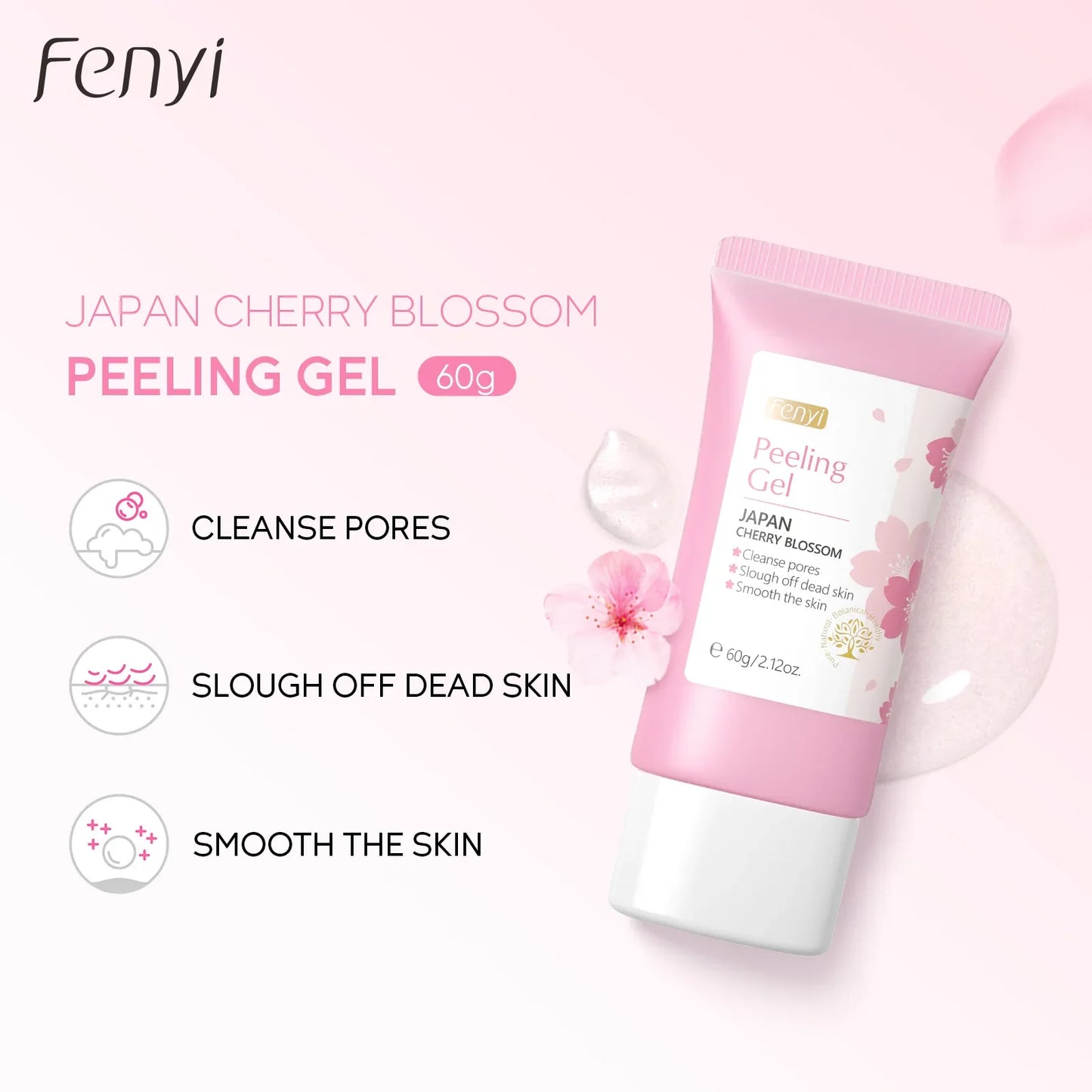 Cherry Peeling Gel Exfoliating, Brighten and the Smooth Skin, 60g