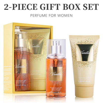 Vanilla Mist and Lotion Gift Set Hydrating, Sweet-Scented and Travel-Friendly