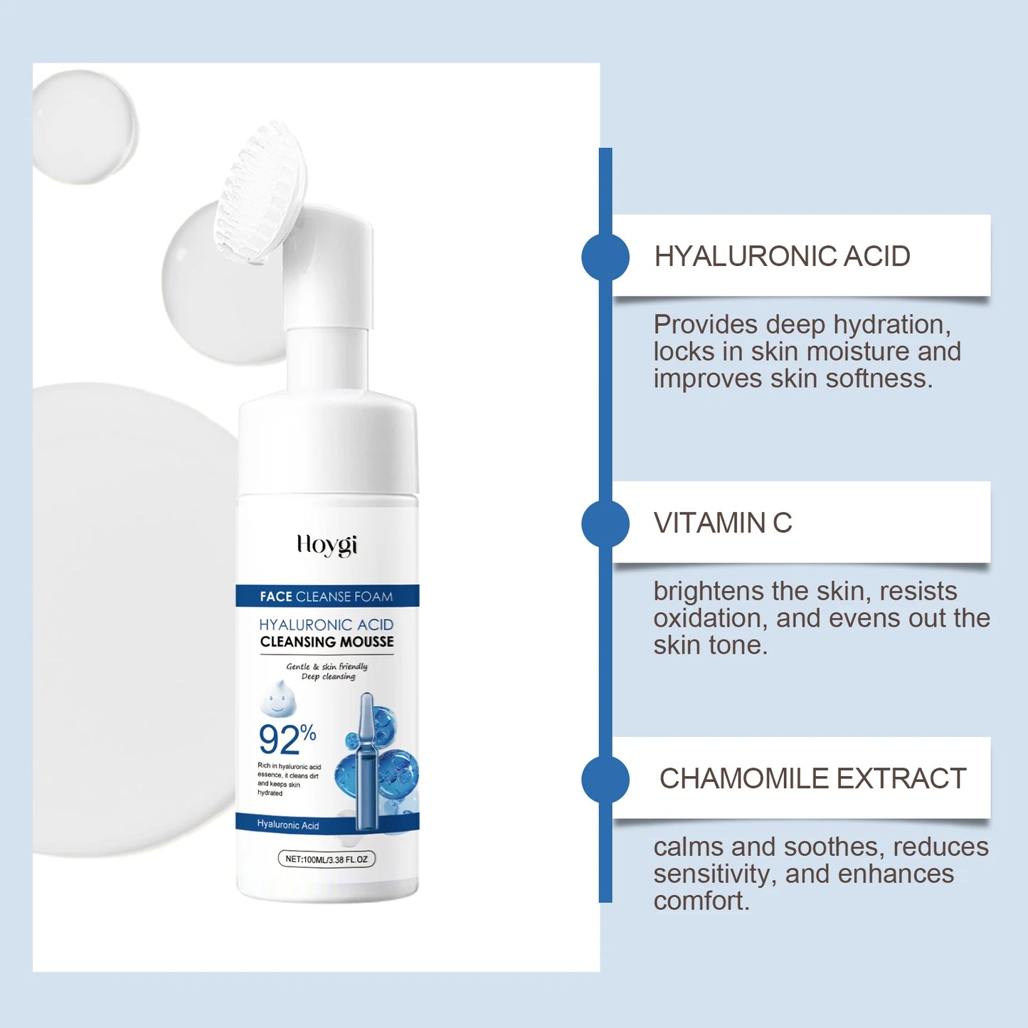 Hoygi Hyaluronic Acid Clean Mousse 100ml